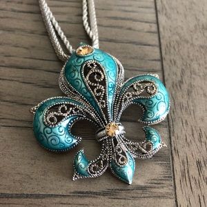 Fleur de lis necklace